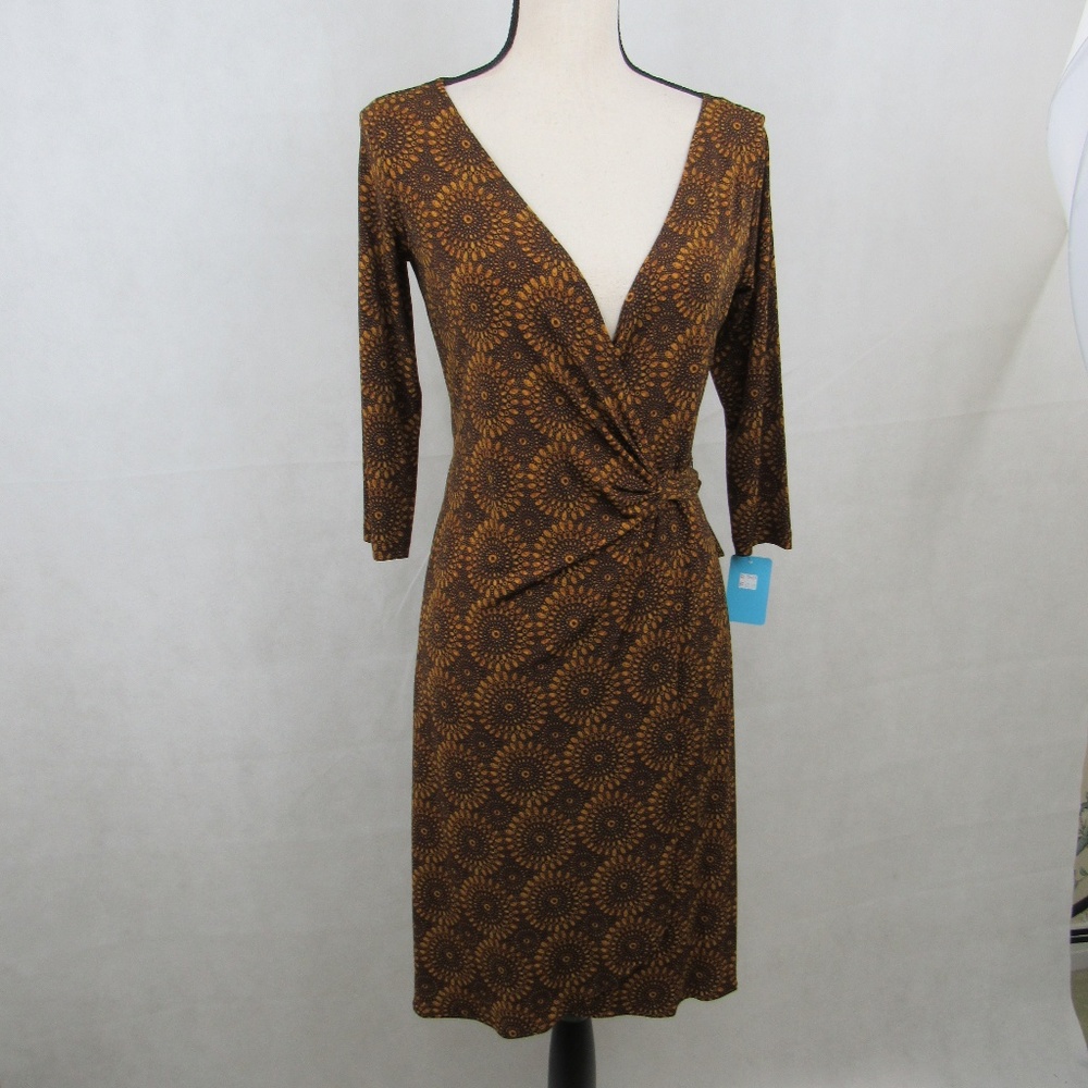 London Time Floral Dress 3/4 Sleeve Size 4P 8P 10P